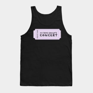 My Bias Group’s Concert Ticket for Kpop Fans Tank Top